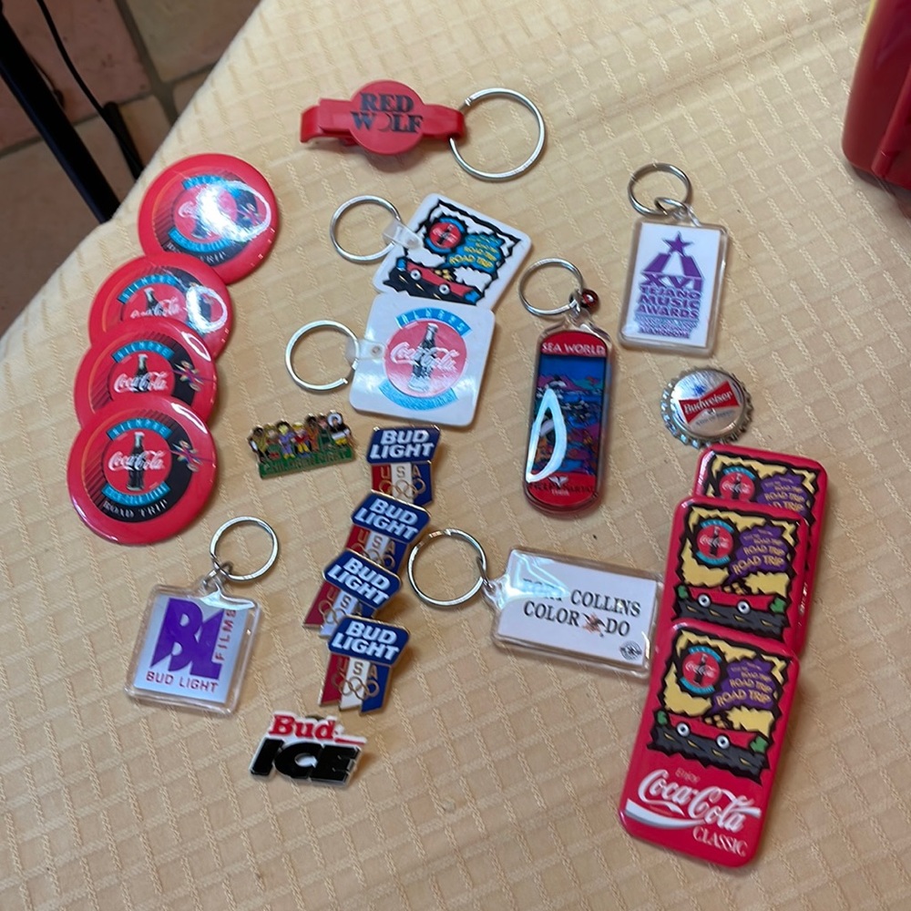 Key fobs and pins